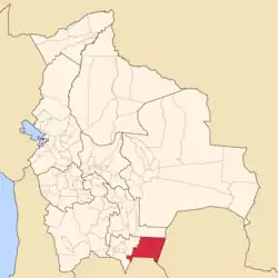 موقعیت استان گران چاکو در نقشه