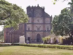 A stone church.