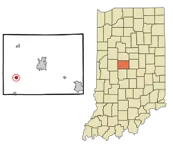 Location in the state of ایندیانا