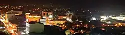 Batu Pahat towns view at night.