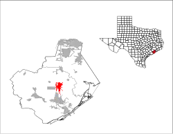 Location in the state of تگزاس