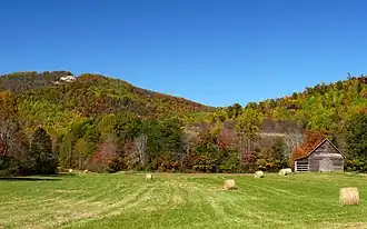 The Brushy Mountains in Alexander County