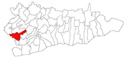 Location of Budești