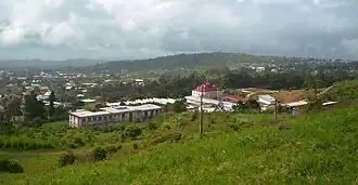 Buea from the foot of کوه کامرون