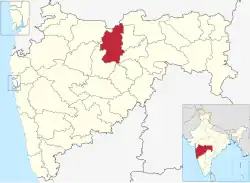Location of Buldhana district in Maharashtra