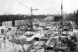 New Reich Chancellery under construction, 1938.