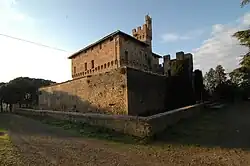 The castle of Bibbiano in the comune of Buonconvento.
