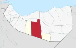 موقعیت شهرستان بورائو در نقشه