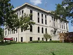 The Burleson County Courthouse in Caldwell