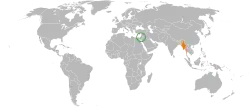 نقشهٔ مکاننمای Israel و Myanmar