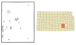 Location of Potwin, Kansas