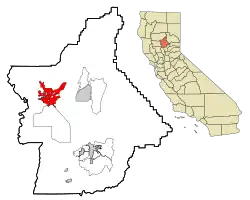 Location of Chico in California