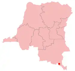 Location in the جمهوری دموکراتیک کنگو