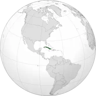 موقعیت کوبا