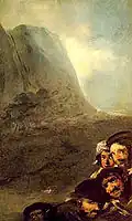 (Cabezas en un paisaje، گمان می‌رود پانزدهمین نگاره سیاه باشد)، سرها در چشم‌انداز