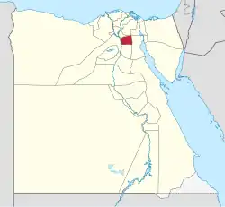 استان قاهره در نقشه مصر