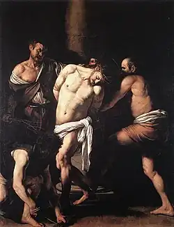 The Flagellation by Caravaggio. c. 1607–1608