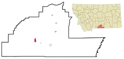 Location of Red Lodge, Montana