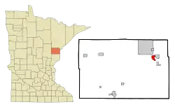 Location of the city of Carltonwithin Carlton County, Minnesota