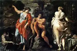 The Choice of Hercules by Annibale Carracci. c. 1596