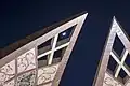 Crescent moon over Monument
