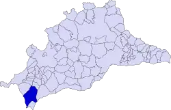 Location of Casares