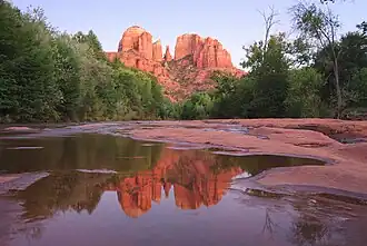 Cathedral Rock in September 2009, from Red Rock Crossing