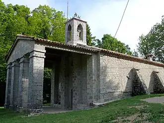 The church of Saint-Lambert, in Caussols