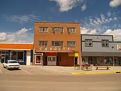 Buildings in downtown Cavalier