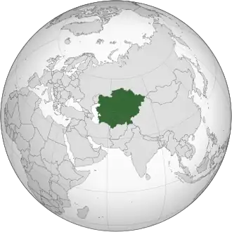 نقشه آسیای مرکزی