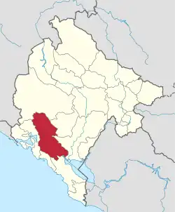موقعیت پایتخت سلطنتی قدیمی ستینجی در نقشه