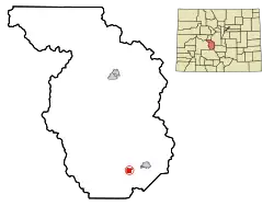 Location in Chaffee County and the state of کلرادو