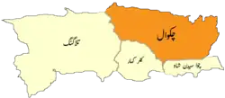 موقعیت تحصیل چکوال