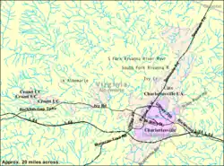 2007 census map of Charlottesville