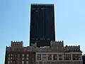 Chase Tower with Skirvin hotel in foreground August 2009