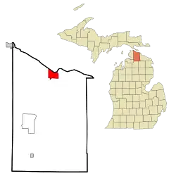 Location in the state of میشیگان