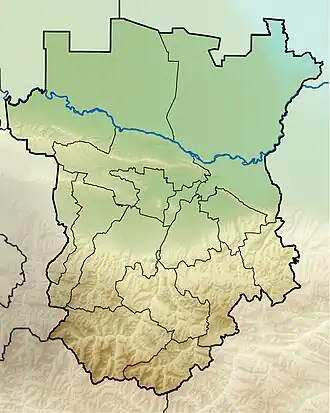 تبولوسمتا در Chechnya واقع شده