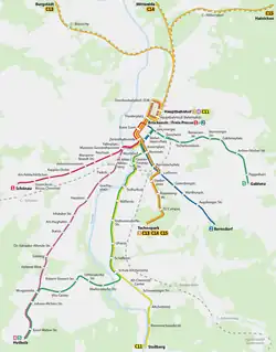 Map of the network, 2017.