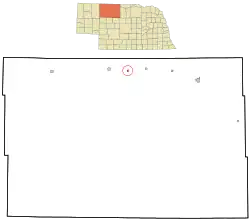 Location of Nenzel, Nebraska
