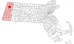 Location in Berkshire County in Massachusetts