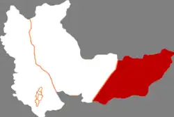 موقعیت شهرستان سوی‌بین در نقشه