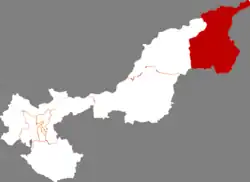 موقعیت شهر فویوان در نقشه