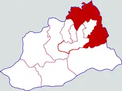 موقعیت شهرستان شیووو در نقشه