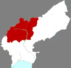 موقعیت شهرستان یی (لیائونینگ) در نقشه