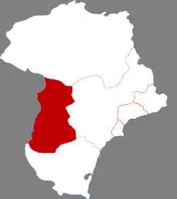 موقعیت شهرستان لولونگ در نقشه