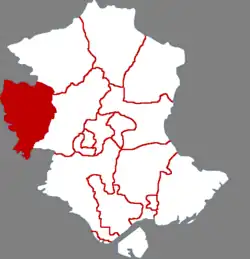 موقعیت شهرستان یوتیان (هبئی) در نقشه