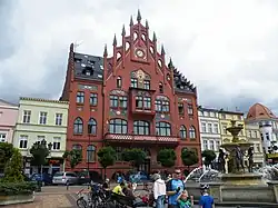 Historical town hall located on Market Square