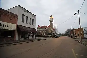 Mostly abandoned main street Clarendon