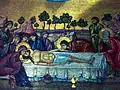 Painting of Christ after death, opposite the Stone of Anointing