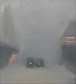 ترامواها حین عبور از کنار همحوالی ۱۹۳۱ م. نگارخانه هنر استرالیای جنوبی